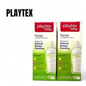 002 Playtex Baby Nurser with Drop-Ins Liners 4oz/118ml - Set of Two